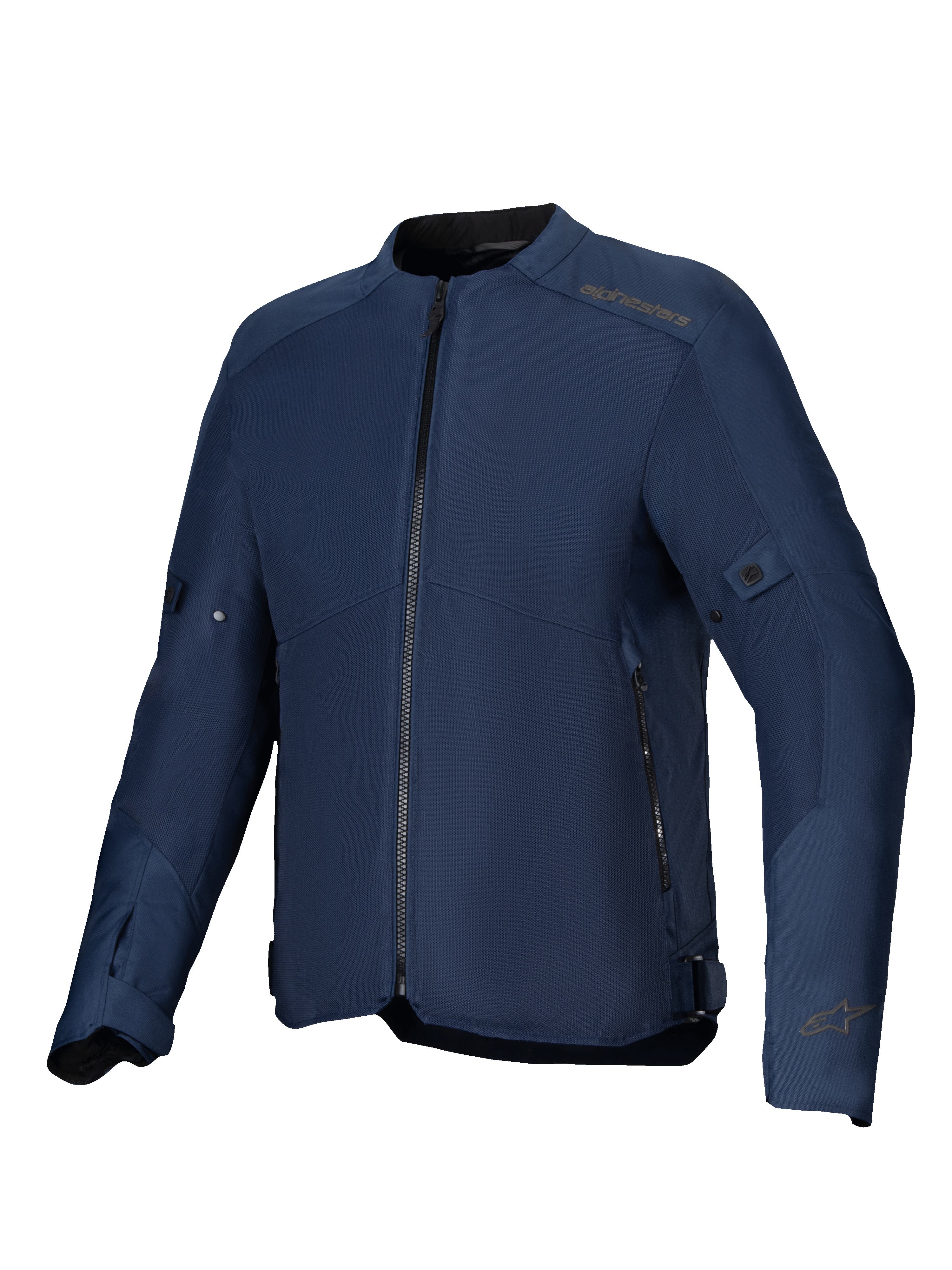 Alpinestars C-1 Air Jacket in Blue, urban textile motorcycle jacket with ventilated tech mesh panels and CE certification.