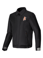 Alpinestars Ignite Air Jacka, svart urban motorcykeljacka i mesh med klubbinspirerad grafik och traditionell skjortkrage