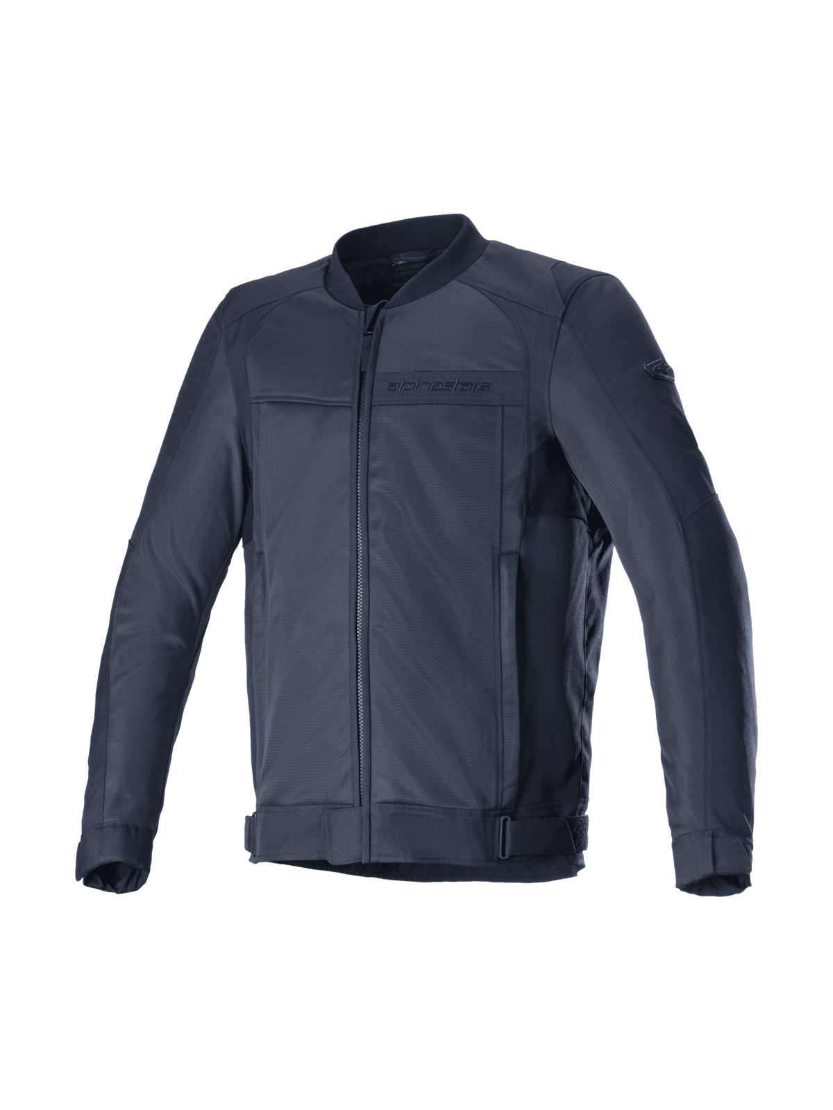 Alpinestars Luc V2 Air jacka för herrar, marinblå och svart motorcykeljacka, meshpaneler, Tech-Air-redo och CE-certifierad.