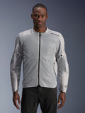 Alpinestars C-1 Air jacka, urban herr-MC-jacka, silver och grå, stora tekniska meshpaneler för maximalt luftflöde, CE-certifierad klass A med Nucleon Flex Plus-skydd, Tech-Air® Ready, lätt ventilerad design för stadskörning.