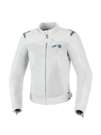 Alpinestars Stella Circal-1 Air jacka, dammotorcykeljacka, grå och blå, CE-certifierad med meshpaneler för luftflöde