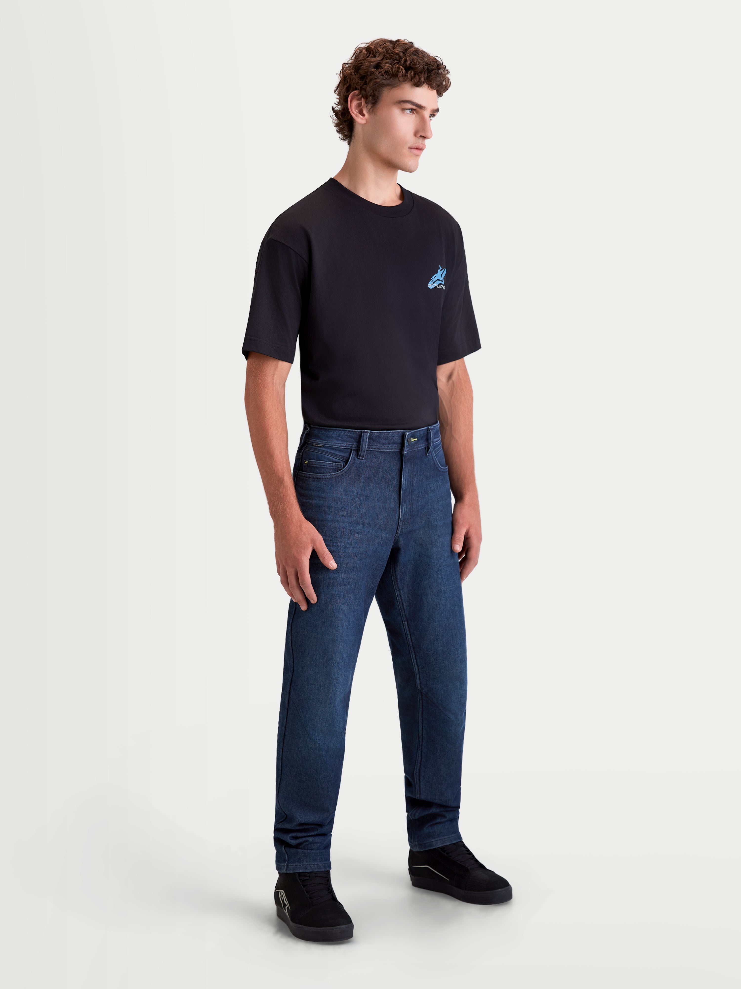 Flex-AST 10 Denim - Blue Motorcycle Pants | Alpinestars®