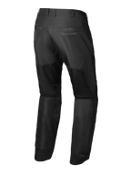 Alpinestars C-1 Air Byxor, svarta urban motorcykelbyxor för men, baksida som visar meshventilation och CE klass A-skydd