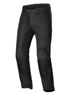 Alpinestars C-1 Air Byxor, svarta motorcykelbyxor i textil med meshpaneler, CE-certifierade för urban körning och optimalt luftflöde