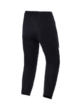 Alpinestars Explore AST Pants Short, Adventure Motorcycle Pants, Black, rear view showing ripstop construction, zippered leg hems, and ergonomic fit for warm-weather riding