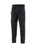 Alpinestars Juggernaut vattentäta MC-byxor för herr, svarta urbana softshellbyxor med integrerade knäskydd.
