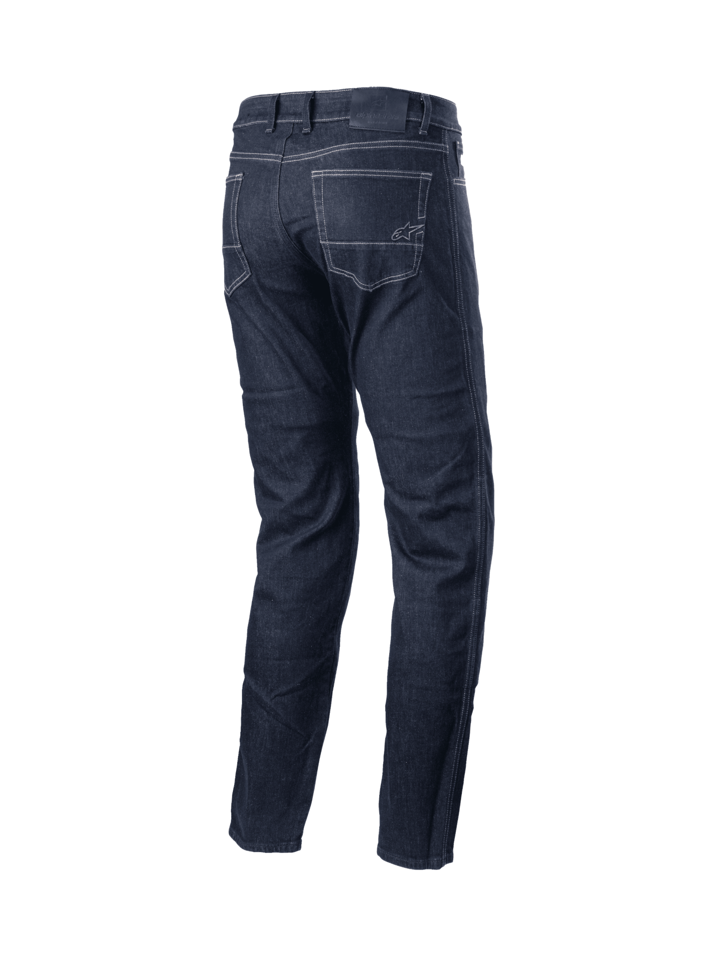 Alpinestars Sektor Standard Fit Jeans Byxor, urbana MC-jeans i svart stretchdenim, trippelsöm och aramidförstärkning för stadskörning.