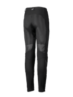Alpinestars Stella Troop-Air Pants, Women's Motorcycle Riding Pants, Black, rear view featuring large mesh ventilation panels on the back of the legs, textile construction, and a small white logo on the rear belt loop.