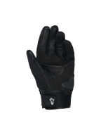 Alpinestars SP X Z vattentäta handskar, motorcykelhandskar, svarta, vy av handflatan som visar läderkonstruktion, förstärkt vaddering och handflateslidare för nötningsbeständighet
