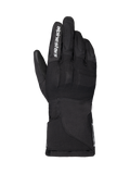 Alpinestars WT-1 Drystar Insulated-handskar, motorcykelhandskar, svarta, textilkonstruktion med integrerat knogskydd, vit Alpinestars-logotyp på pekfingret, lång krage, vattentät och termisk körutrustning för väg- och äventyrsbruk