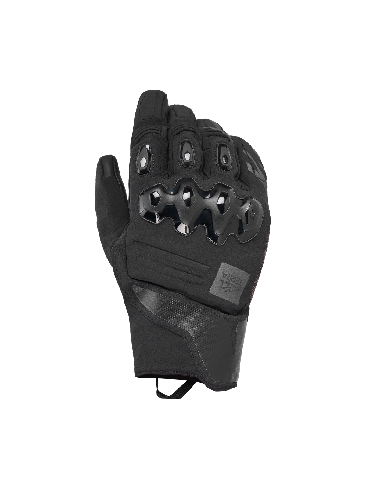 Alpinestars Harok Pro Drystar handskar, svarta äventyrs-MC-handskar med vattentät Drystar-teknologi och ergonomiskt knogskydd