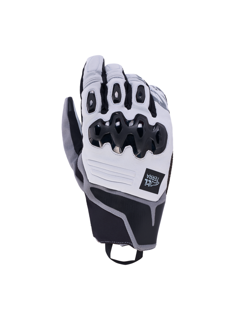 Alpinestars Harok Pro Drystar Gloves, All-Terrain Adventure Motorcycle Gloves, Ice Gray and Dark Gray, waterproof membrane and dual-density knuckle protection