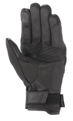 Alpinestars Syncro V2 Drystar® Gloves, Black, Urban Motorcycle Gloves, palm view featuring reinforced synthetic suede construction, padded zones for protection, and adjustable wrist closure with embossed logo.
