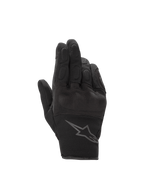 Alpinestars Stella S-Max Drystar handskar, vattentäta motorcykelhandskar för dam, svart och antracit, läder och stretchmesh, CE-certifierade.
