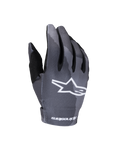 Alpinestars 2025 Youth Radar-handskar, motocrosshandskar, Gray Dark Camo, vit stjärnlogotyp på handryggen, sublimerat kamouflagemönster, svart tumförstärkning och lättviktskonstruktion för off-road-racing för ungdomar
