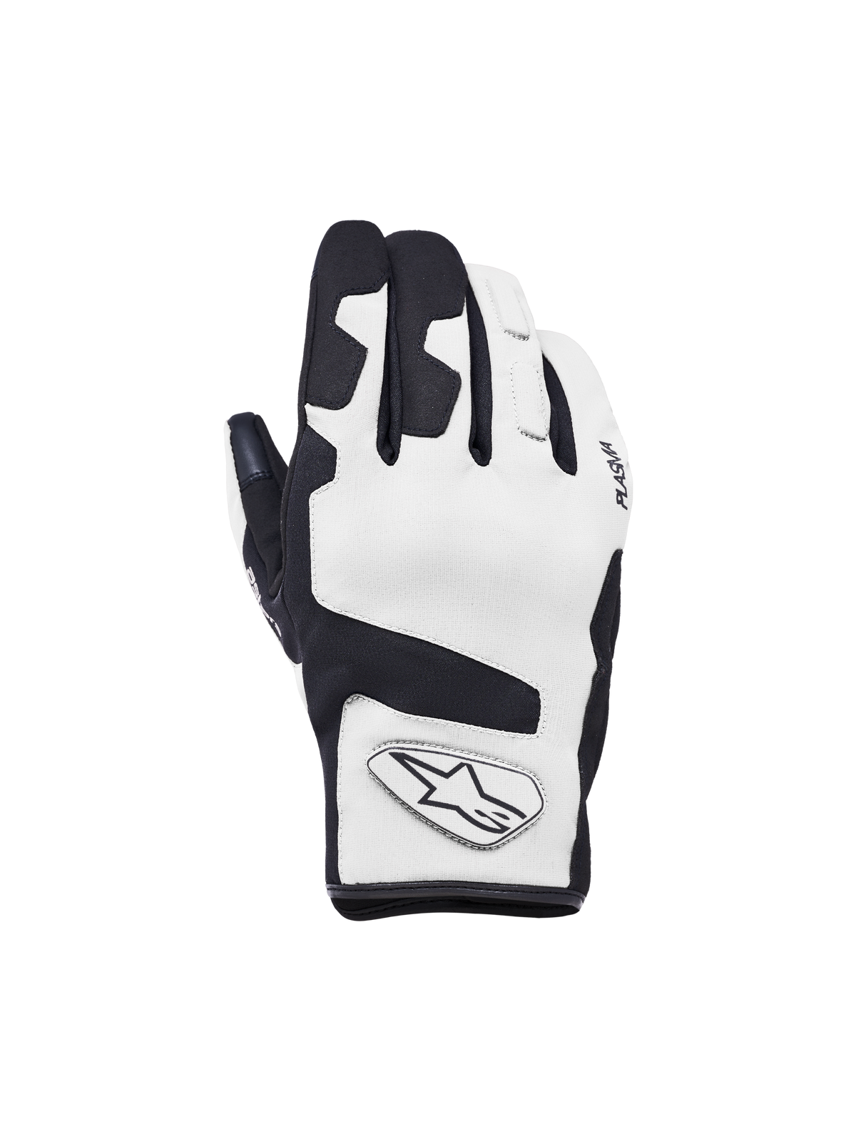 Alpinestars Ignite Drystar Insulated motorcykelhandskar, ljusgrå och svarta CE-certifierade vinterhandskar med Drystar-vattentäthet och Plasma-knogskydd