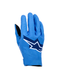 Alpinestars Supertech MX-handskar, motocross-handskar, Ucla Blue med mörkblå och vita accenter, stor stjärnlogotyp på handryggen, laserperforeringar för andningsförmåga, sömlös ergonomisk design för terrängkörning