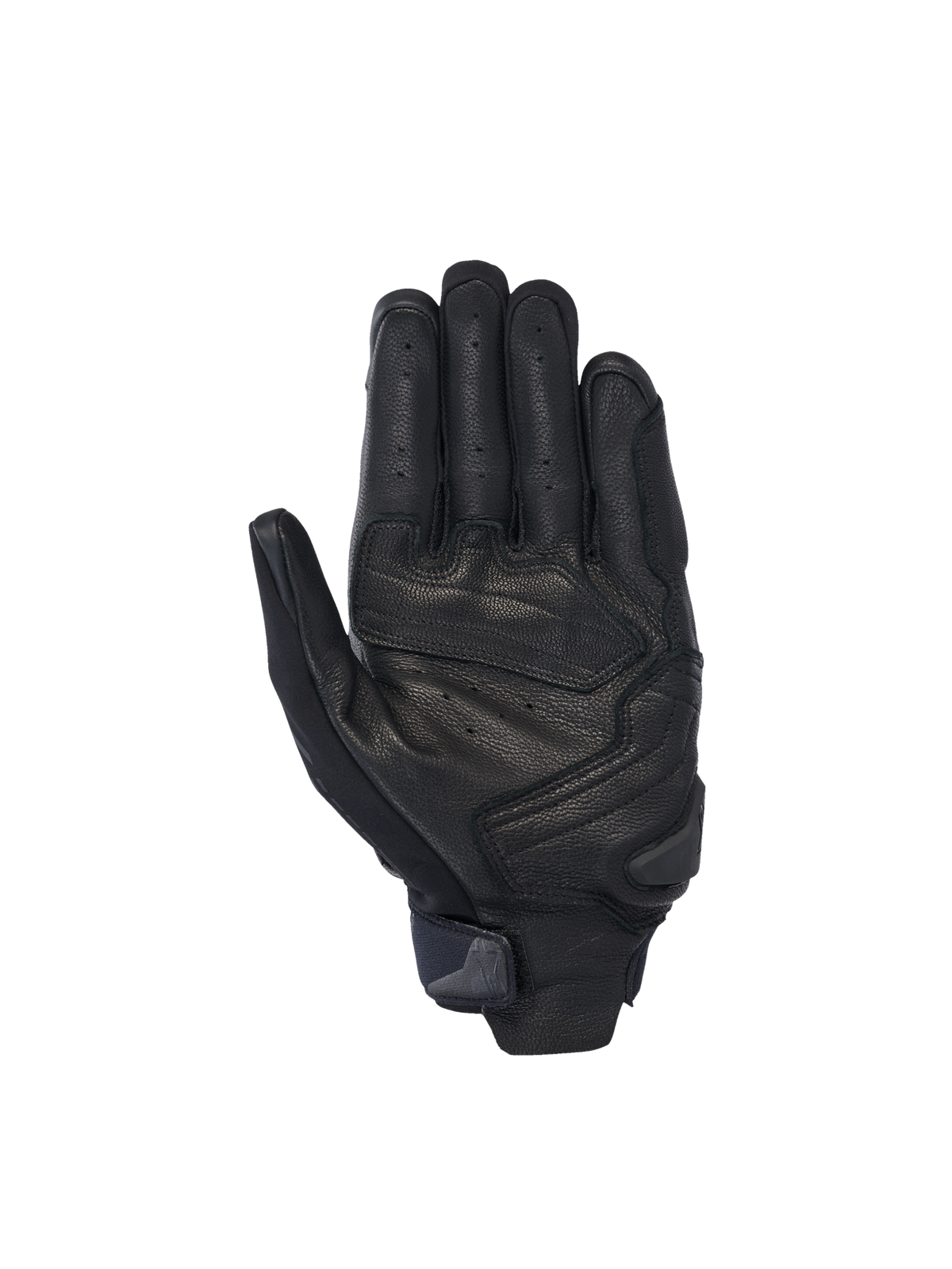 Alpinestars SP X 7 handskar, motorcykelhandskar för racing, svarta i perforerat läder med förstärkt handlovsslider