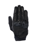 Alpinestars SP X 7 handskar, korta motorcykelhandskar för landsväg, svarta, med perforerat läder för luftflöde, TPU-knogskydd med dubbel densitet, Alpinestars stjärnlogotyp på handleden och ergonomiska fingersliders