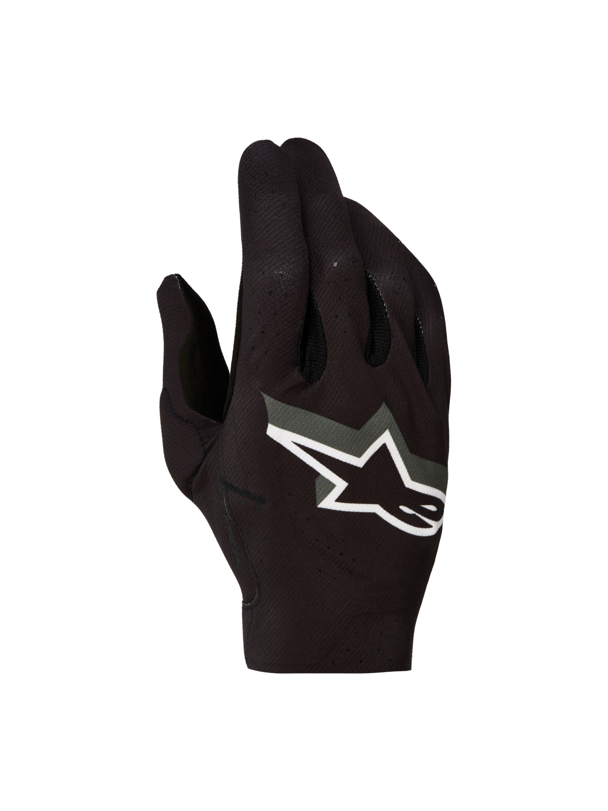 Alpinestars Supertech MX 2027 handskar, herrmotocrosshandskar, svarta och vita, andningsbara med perforerad textilkonstruktion och sömlös design