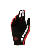 Alpinestars Supertech MX 2027 handskar, motocrosshandskar för herr, röda och svarta med perforerad handflata och silikongrepp.