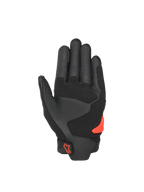 Alpinestars SP X 5 Air handskar, svarta racinghandskar för herr, röd TPU-slider och perforerad läderhandflata.