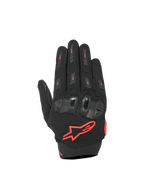 Alpinestars SP X 5 Air handskar, motorcykelracinghandskar i svart och röd fluo, med 3D-mesh och TPU-knogskydd för ventilation och skydd.