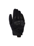 Alpinestars SP X 5 Air handskar, svarta motorcykelhandskar, ovansida i stretchig 3D-mesh med TPU-knogskydd med dubbel densitet, design med kort krage, ventilerade finger-sliders, ergonomisk prestanda för sportkörning