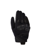 Alpinestars SP X 5 Air handskar, svarta motorcykelhandskar, ovansida i stretchig 3D-mesh med TPU-knogskydd med dubbel densitet, design med kort krage, ventilerade finger-sliders, ergonomisk prestanda för sportkörning