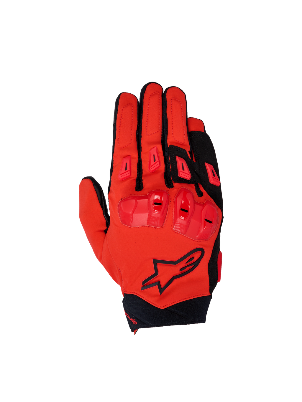 Alpinestars SP X 3 handskar, röda och svarta herr-MC-handskar med TPU-knogskydd för sportig motorcykelkörning.
