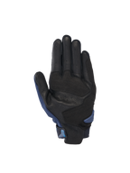 Alpinestars SP X 3 handskar för roadracing, vy av handflata i svart perforerat läder med mörkblå detaljer och förstärkningar