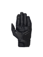 Alpinestars Celer V3 handskar, svarta MC-handskar i getskinn för landsvägskörning med pekskärmskompatibelt pekfinger.