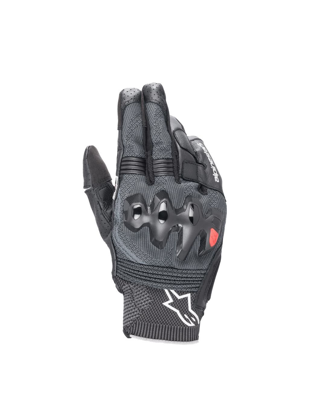 Alpinestars Morph Sport handskar, svarta och gråa motorcykelhandskar med MorphTech Weave och integrerat knogskydd.