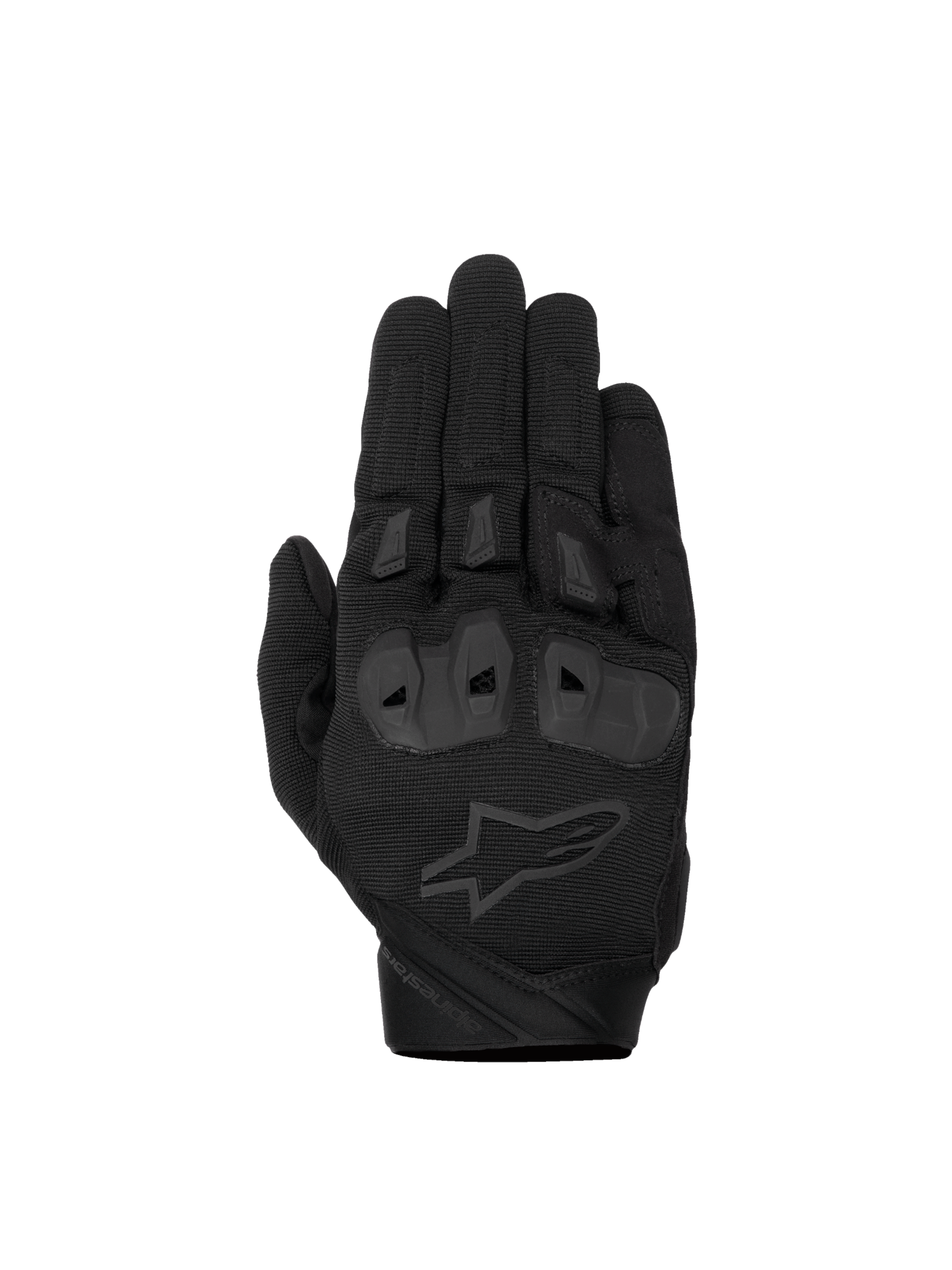 Alpinestars SP X 1 handskar, svarta racinghandskar för herr med TPR-knogskydd och CE-certifierad textil.