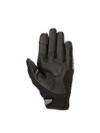 Alpinestars SMX-1 Air V2 handskar, motorcykelhandskar för herr, svarta, vy av handflata med förstärkt läder och ventilerande mesh på tummen, CE-certifierade för stadskörning