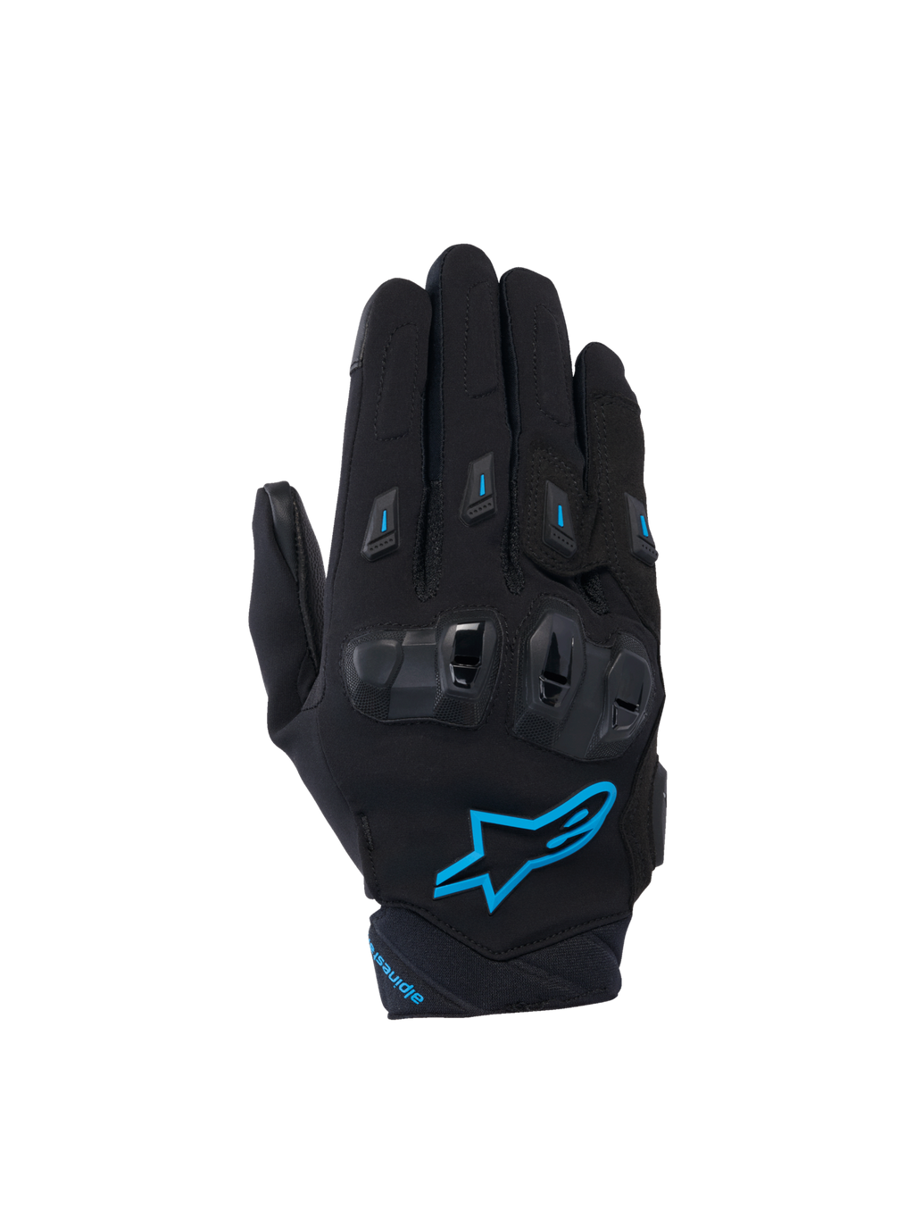 Alpinestars Stella SP X 3 dam-motorcykelhandskar, svarta och blå, med TPU-knogskydd och ventilerande 3D-mesh