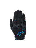 Alpinestars Stella SP X 3 dam-motorcykelhandskar, svarta och blå, med TPU-knogskydd och ventilerande 3D-mesh