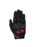 Alpinestars Stella SP X 1 handskar, sportiga motorcykelhandskar för dam, svarta och röda, ventilerad textil med TPR-knogar.