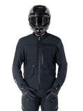 Alpinestars St-7 Prime GORE-TEX-jacka, svart motorcykeljacka för touring, vattentät och andningsbar, dragkedja framtill, flera fickor, bärs med matchande hjälm och handskar, förstklassigt skydd för körning i alla väder