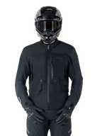 Alpinestars St-7 Prime GORE-TEX-jacka, svart motorcykeljacka för touring, vattentät och andningsbar, dragkedja framtill, flera fickor, bärs med matchande hjälm och handskar, förstklassigt skydd för körning i alla väder