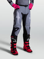Alpinestars Racer Amber byxor, herrmotocrossbyxor, grå och svarta, slitstark 600D-polytyg med stretchpaneler