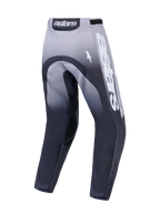 Alpinestars Racer Amber motocrossbyxor, grå och vita, vy bakifrån med slitstark konstruktion och tydliga Astars-logotyper.