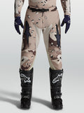 Alpinestars Racer Lone byxor, motocrossbyxor för herr i ökenkamouflage och svart med förstärkta innerknän i läder.