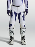Alpinestars Racer Air Amber byxor, blå och vita MX-byxor med perforering för optimalt luftflöde vid terrängkörning.