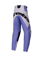 Alpinestars 2025 Youth Racer Veil Pants, Motocross Pants, Purple White and Black, large black Alpinestars branding across the seat, sporty design with reinforced panels, durable material for off-road racing