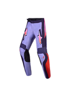 Alpinestars 2027 Ungdom Fluid Hunt byxor, lila och rosa motocrossbyxor med slitstarkt 600D-material och sportpassform.
