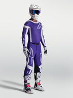 Alpinestars Supertech Vesta Jersey and Gear Set, Deep Blue and White motocross gear for men with a premium athletic fit.