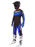 Alpinestars 2025 Techstar Dreem set och tröja, herrmotocrossutrustning, svart och blå, ventilerad terrängkörningsutrustning.