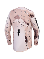 Alpinestars Racer Lone Jersey, Men's Desert Camo and Black Motocross Jersey, back view with an extended rear hem.