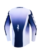 Alpinestars 2027 Racer Air Amber Jersey, Blue and White gradient motocross top, lightweight ventilated mesh construction.